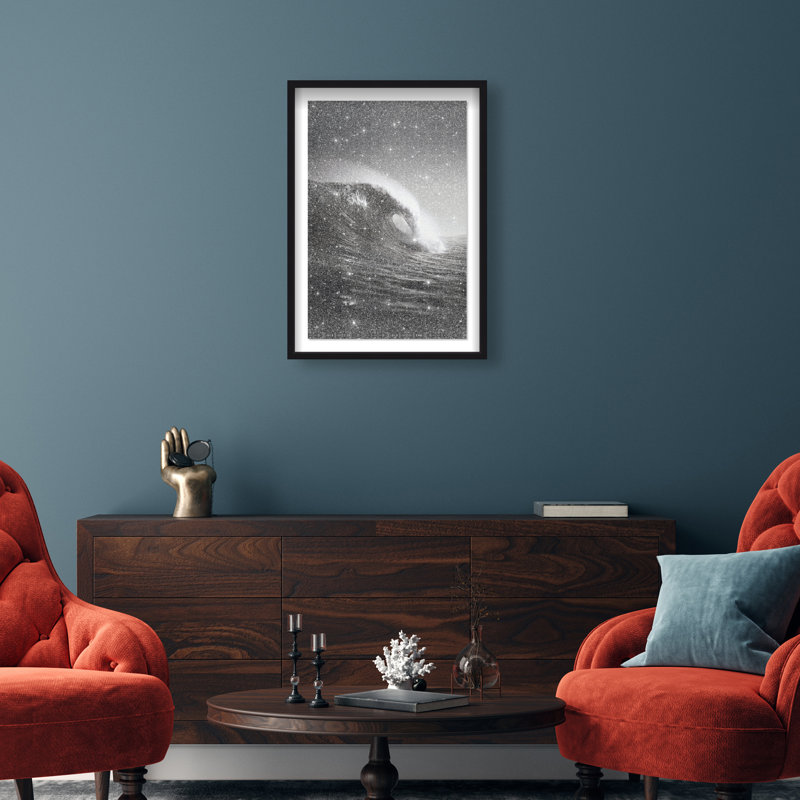Tectonic Flow II Print by Oliver Gal, 16.5"H x 11.5"W, Black Shadowbox