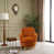 Velours orange sélectionné