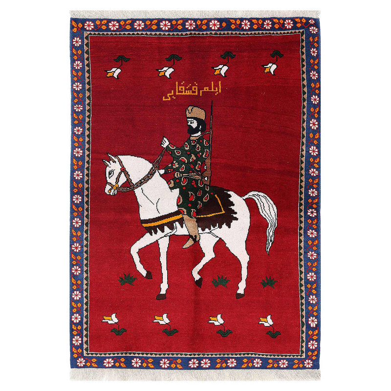 Tapis persan Shiraz 3 pi 5 po x 5 pi