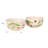 Hand‑Painted Stoneware Bowl Set With Cherry Motif