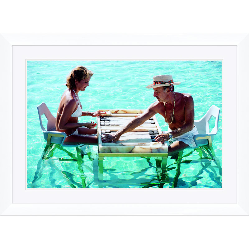 Keep Your Cool Print by Slim Aarons, 32.5" H x 48.5" W, Frameless Print, No Frame
