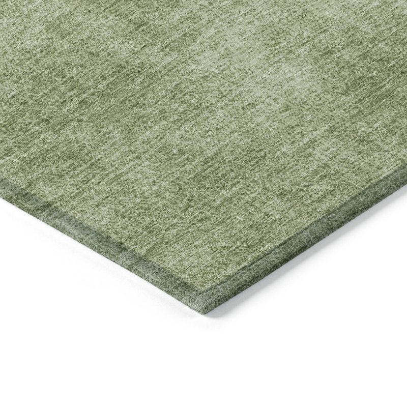 Tapis vert lavable intérieur / extérieur 9 pi x 12 pi HomeRoots