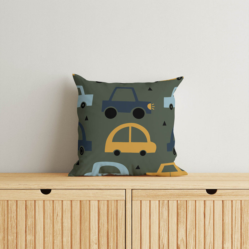 Coussin Driveway, Chimichurri / vert / jaune, H 20 po x l 20 po
