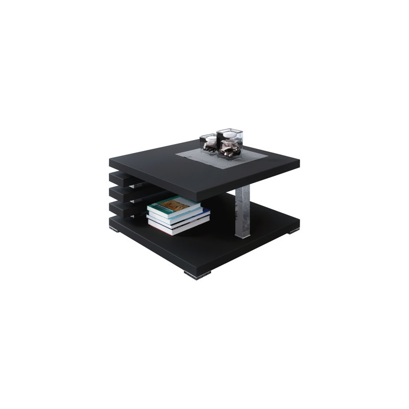 Coffee Table Johnstown in Geometric Design, Black