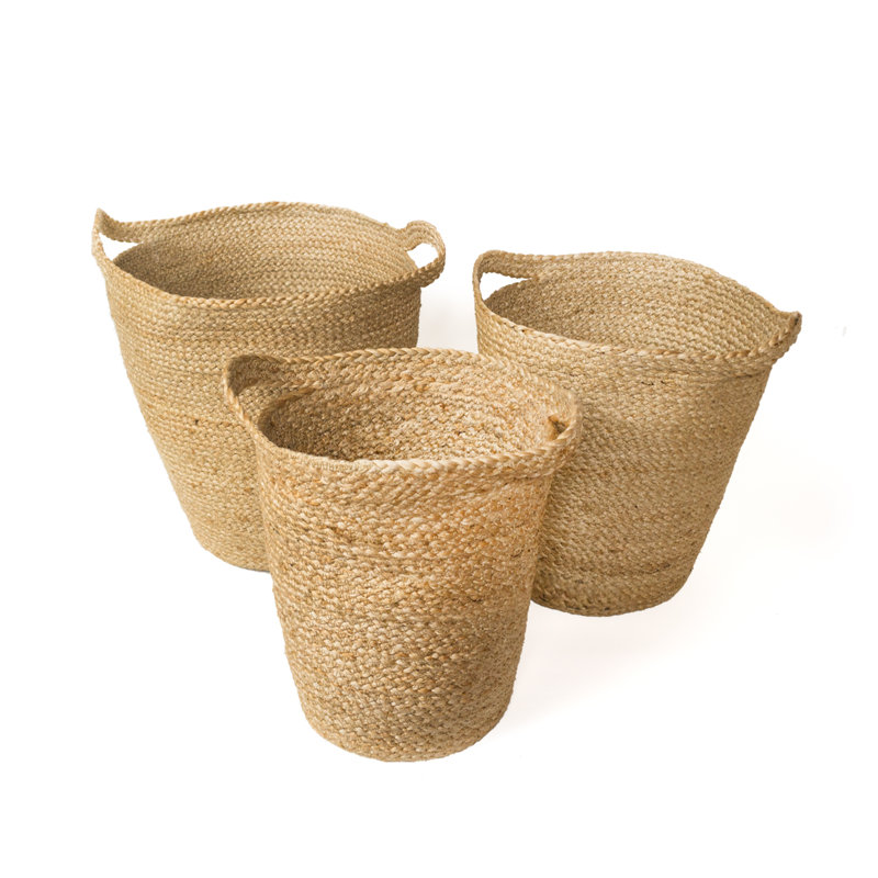 Ensemble de 3 paniers en jute