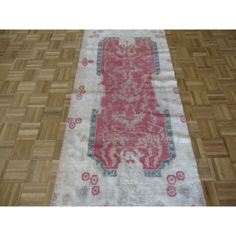Tapis oriental rouge Oushak 3 pi 1 po x 7 pi 1 po C19846E755BC422BA833EB4D88E58A01