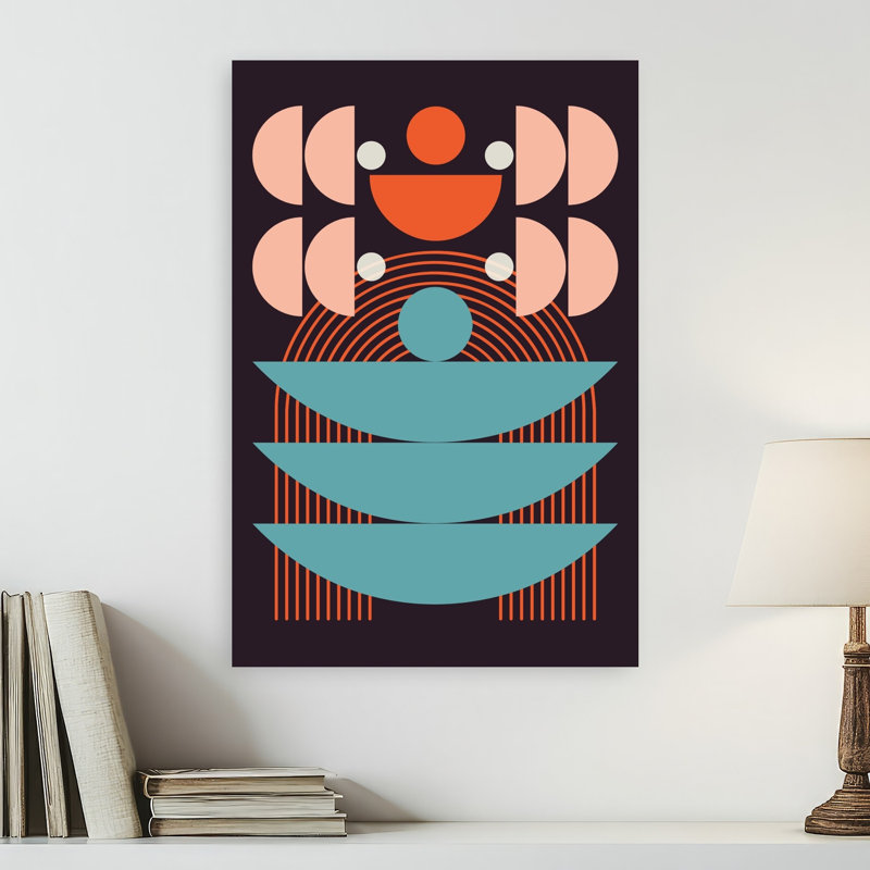 Reproduction d'art géométrique abstrait géométrique, 24" H x 16" W