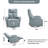 Desheena Power Recliner Swivel Rocking Recliner  with USB＆Type C Port-1486094393
