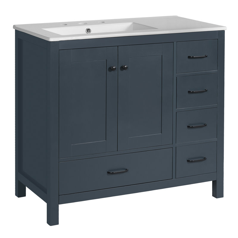Meuble-lavabo 36 po avec lavabo en céramique