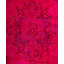 Tapis rose en laine noué à la main Chi 4 pi 1 po x 6 pi 3 po Chi