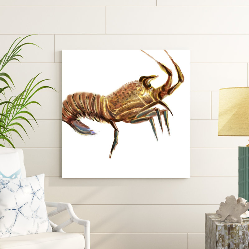 Homard illustré II, H 36 po x l 36 po x P 1,25 po