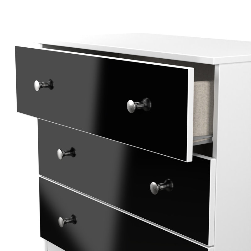 Borth 3 Drawer Chest (Ready Assembled), Black