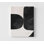 Reproduction de formes abstraites modernes - art mural minimaliste noir et blanc