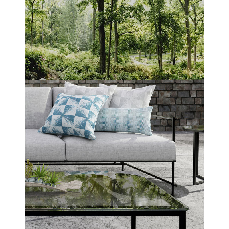 Stacatto Lumbar Indoor/Outdoor Pillow Cover & Insert, Harbor