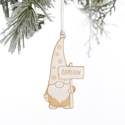 Ornement en bois personnalisé Christmas Gnome