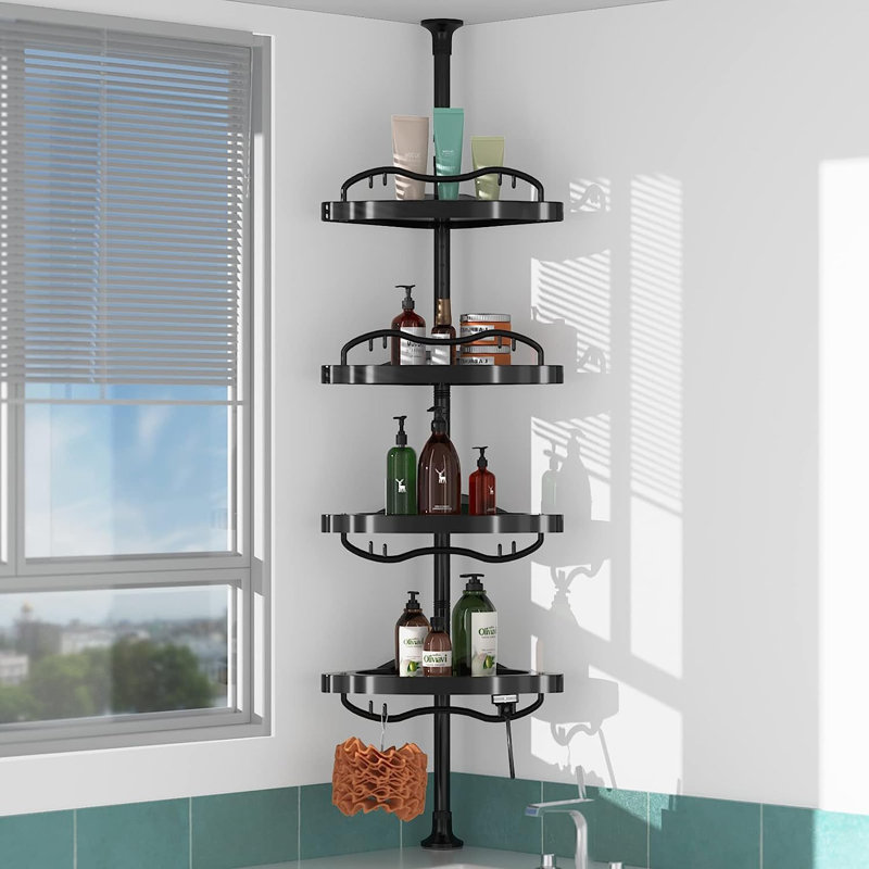 Stainless Steel Shower Caddy, Black