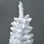 Arbre de Noël artificiel enneigé 5 pi avec conception mince et branches réalistes et base en plastique durable