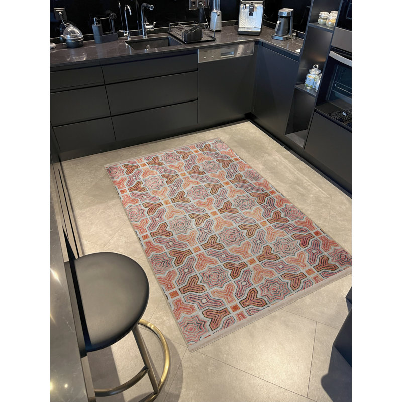 Tapis rectangulaire Vittorina, Rectangle 5 pi 2 po x 7 pi 11 po