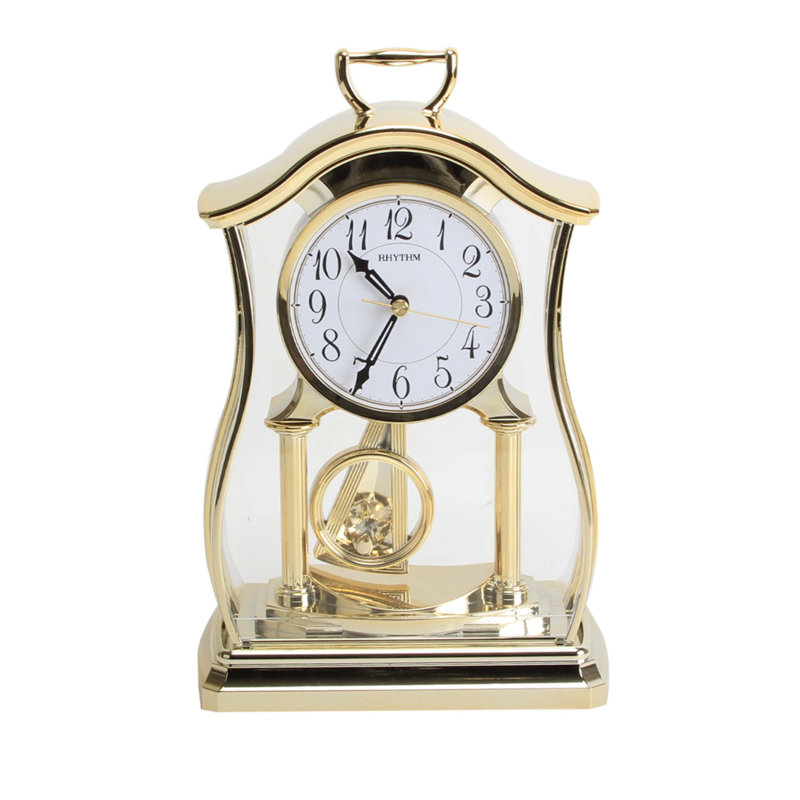 Killebrew Analogue Plastic / Acrylic Quartz Movement / Crystal Tabletop Clock Gold