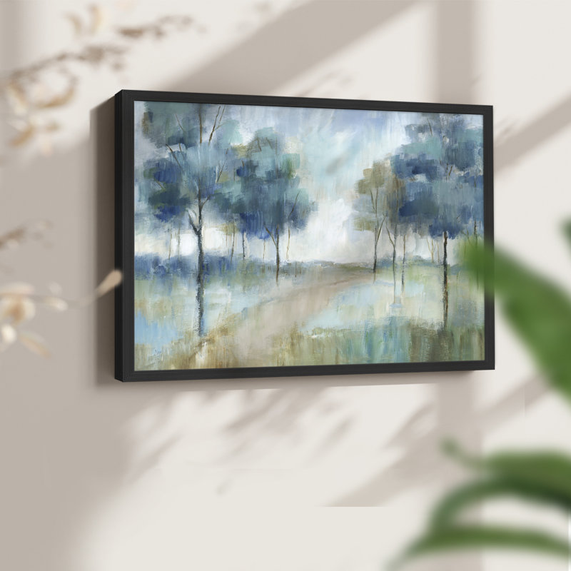 Une promenade dans le parc - reproduction encadrée, Noir, H 16 po x l 20 po