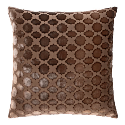 Mod Fretwork Square Velvet Pillow Cover & Insert