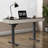 Standing desk with built-in outlet, glass top-402203776-402262798