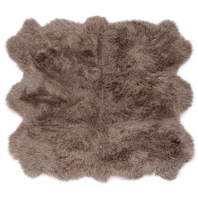 Sexto Genuine Sheepskin – 6-Pelt Natural Lambskin - Dark Beige