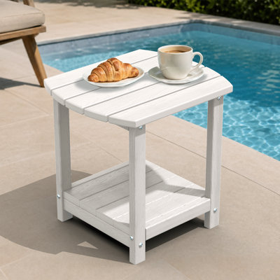 Table de bout d'extérieur en PEHD Adirondack