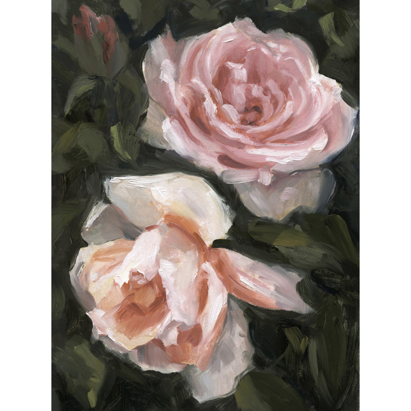 Peachy Roses II 1 Piece Wrapped Canvas Wall Art, 76 cm H x 51 cm W