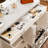 Modern Closet Island With Stone-Textured Top & Built-In Power Outlets-548381887