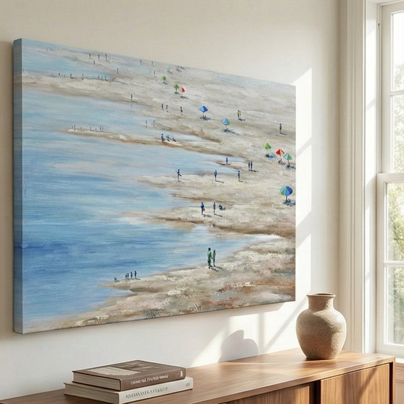 Coastal Beach View Canvas Wall Art