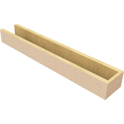 Block Block Woodgrain TimberThane Raider Tail, apprêté brun clair
