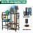 Garden Tool Organizer For Garage Organization, 3 Tier Yard Tool Storage Rack With 35 Long-Handled Tool Slots, Black
