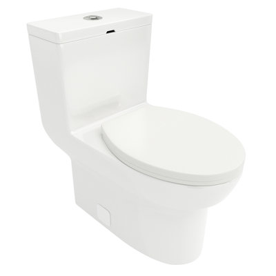 Ceramic Toilet - Construction, Dual Flush, Silent Flushing Seat High Temperature Fired, Soft Closing