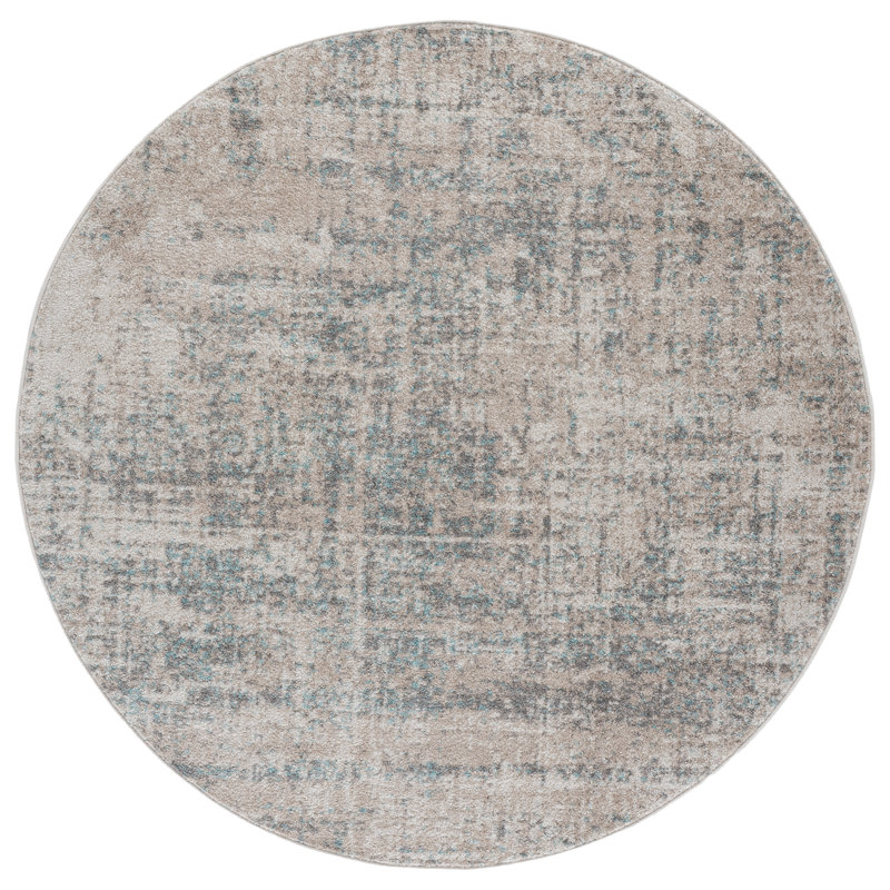 Alaric Geometric Area Rug, Round 201 cm
