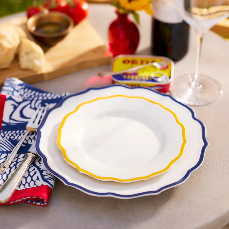 Stella Marigold Scalloped Salad Plate