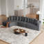 Ensemble de canapé modulaire en chenille de 131,1 pouces-136586717-136586716
