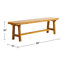 Banc de pique-nique en bois d'acacia Aamya-87233114