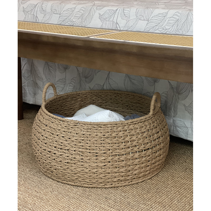 Grand panier de rangement tissé Bayou Breeze pour jouets, couvertures et linge