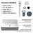 Pensen 20" L x 14" W Matte White Stone Resin Rectangular Vessel Bathroom Sink