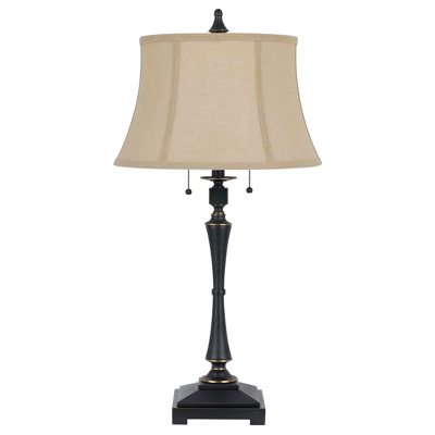 Lampe de table noire 31 po Fulk