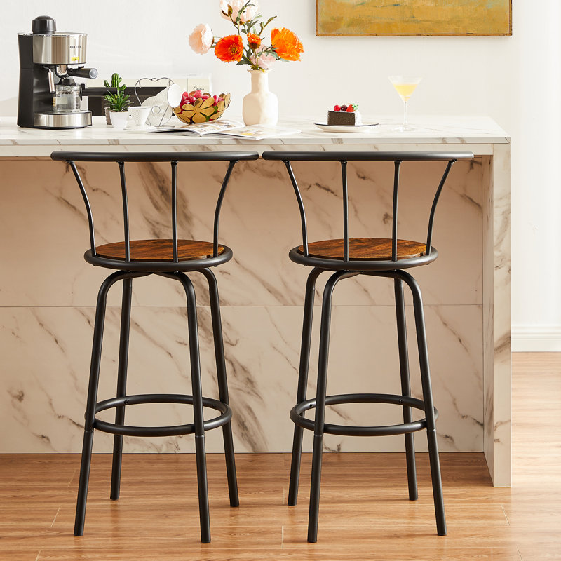 Tabouret tournant 39,5 "Ilkley, Brun