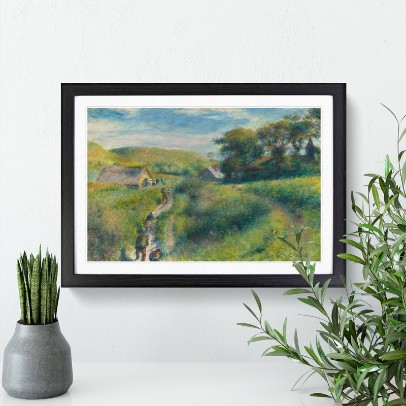 The Mussel Harvest by Pierre-Auguste Renoir - Picture Frame Painting, Black Framed, 27cm H x 36cm W x 2cm D
