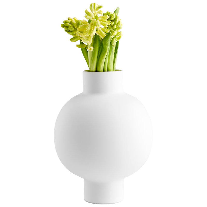 Libra Ceramic / Porcelain Table Vase, 14.5'' H x 11.5'' W x 11.5'' D