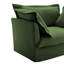 Fauteuil de salon Adamski, assise confortable en chenille, tissu, housses amovibles, base en chenille rembourrée avec assise profonde, conception séduisante, fabrication en bois-121094160