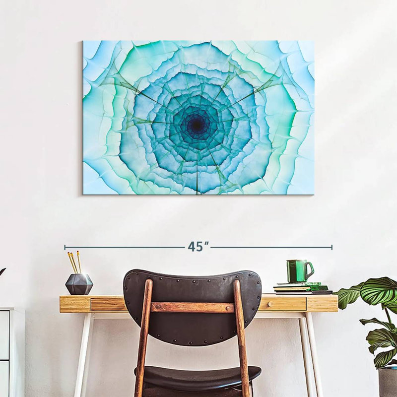 Avery Abstract Fractal Flower, 26" H x 39" W