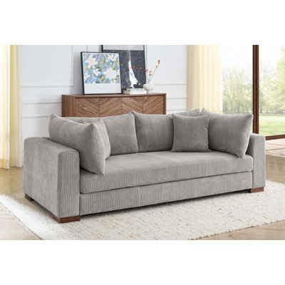 Alcantara Upholstered 89.5'' Sofa