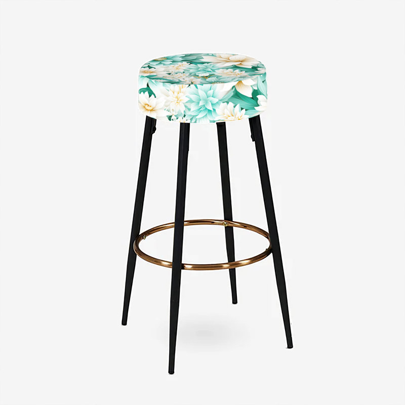 Ensemble de 2 tabourets de bar Bohemian Dream Emerald Dahlia