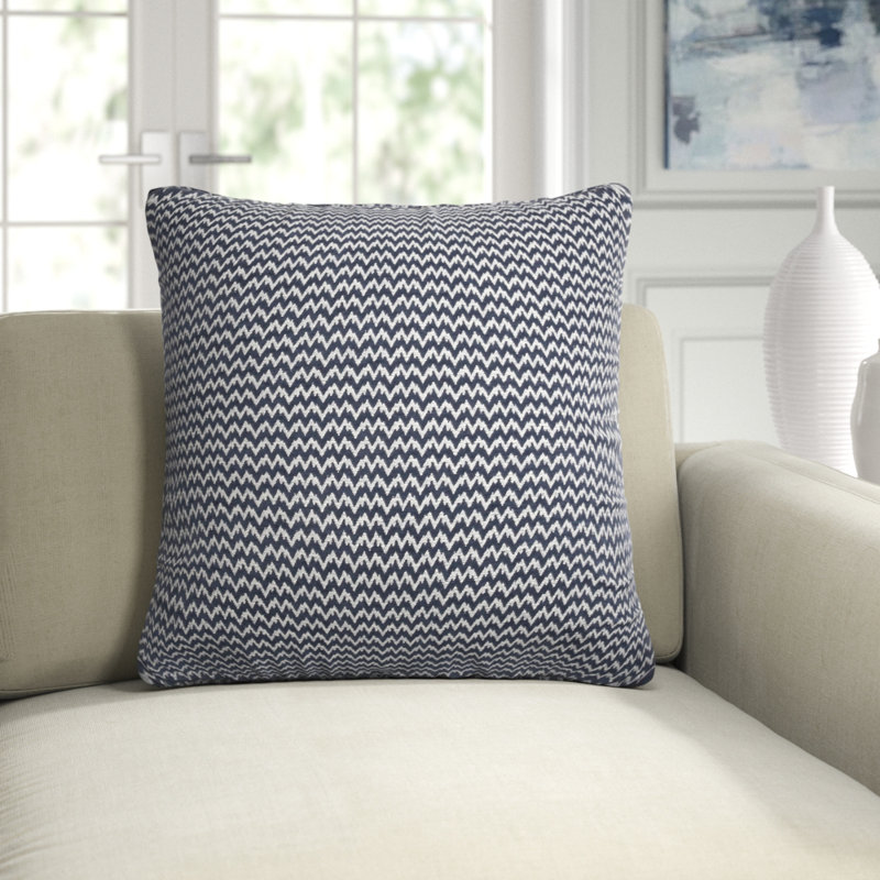 Bergen Square Pillow Cover & Insert, Black, 12'' x 26''