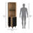 Audra Corner Bar Cabinet Six Built-in Wine Rack, Two Shelves, Four Shelves With Door Macadamia / -67844509